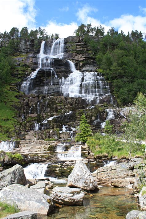 #tvindefossen waterfall near #voss, #norway. Tvindefossen waterfall, Norway by Petri Tuovinen