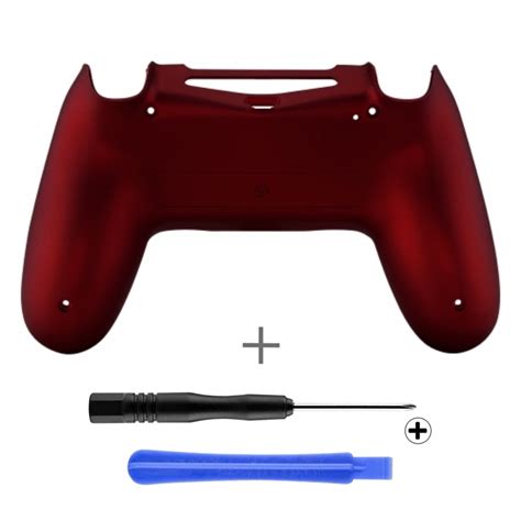 Ps4 Controller Behuizing Shell Rood Soft Touch Gen 4 5 Back