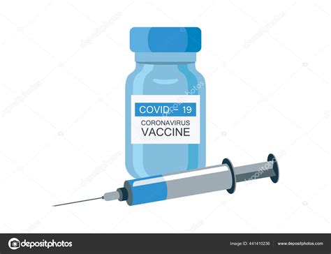 Covid Vaccine Vector Illustration / Premium Vector Illustration Of