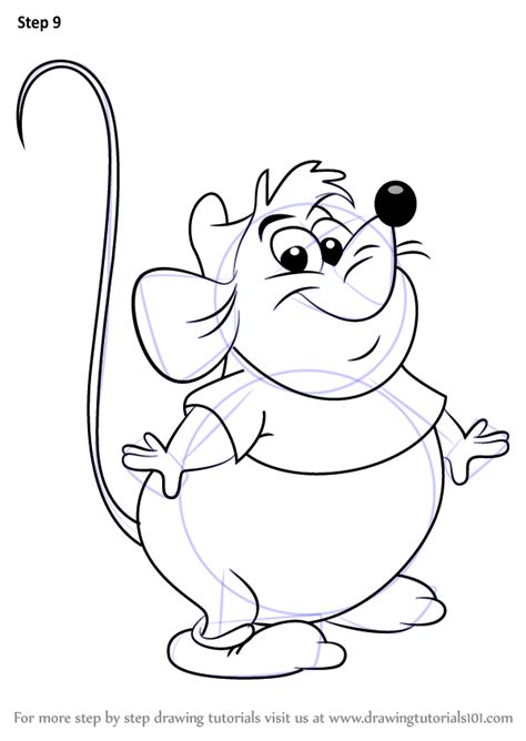 Learn How to Draw Gus from Cinderella (Cinderella) Step by Step