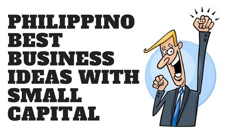 best 20 business ideas in philippines with small capital youtube