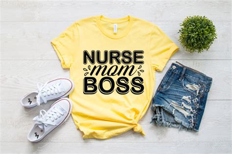 Nurse Svg Design Nurse Mom Boss Graphic By Sk Studio · Creative Fabrica