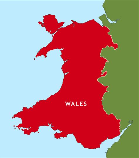 Wales Outline Map Royalty Free Editable Vector Map Maproom