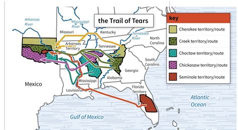 Trail Of Tears Map