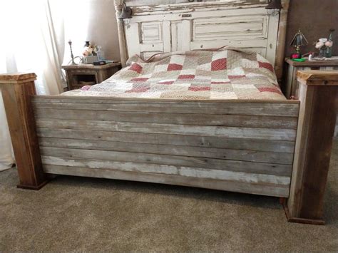 Barn Wood Bed Frame Wood Bed Frame Barnwood Furniture Bed Frame