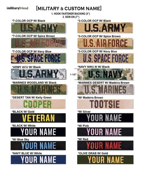 Custom Military Name Tape With Hook Fastener Backing Etsy