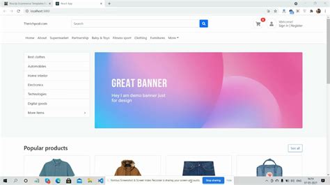 React 17 Bootstrap 5 Ecommerce Template Free Download Youtube