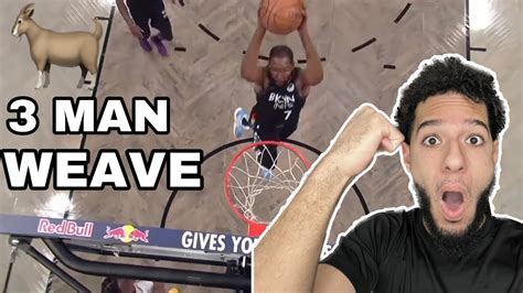 The Greatest 3 Man Weave Reacting To King Swish Nba Craziest Sequence Moments Youtube