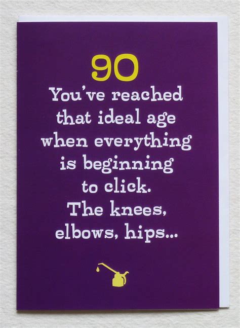 Funny 90th Birthday Card For Mumdadherhimrelativefriend Etsy
