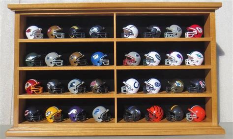 5.0 out of 5 stars. 32 Pocket Pro NFL Mini Helmet Display Case Shadow Box Wall ...