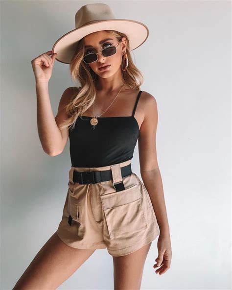 Our Fave I Am Gia Harper Shorts The Zola Bodysuit Black Lack Of