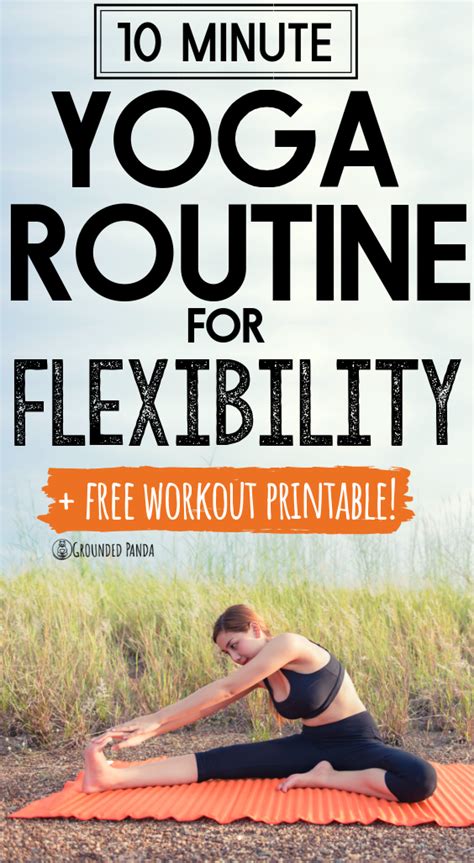 10 Minute Beginner Yoga Routine For Flexibility Free Pdf Yoga