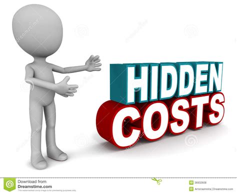 Hidden Costs Stock Illustration Illustration Of Accounted 36932608