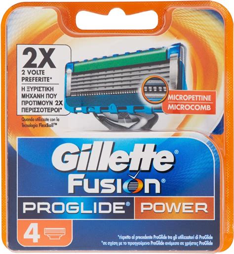 gillette fusion proglide power razor blades 4 pack uk health and personal care
