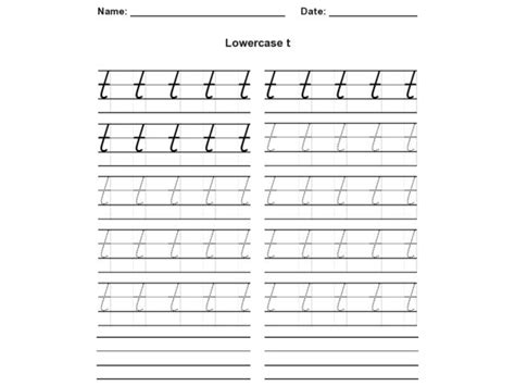 Practice cursive writing with these handy apps. Lower Case t_ Cursive Writing Practice Worksheet for 4th ...
