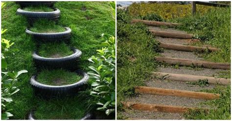 Easy And Cheap Garden Stair Ideas Vhomeandgarden Com