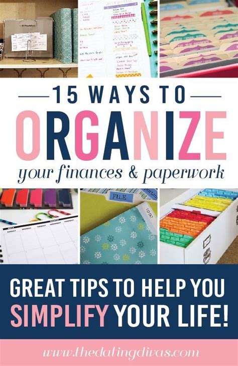 75 Ways To Organize Life Organizing Paperwork Life Organization Finance Organization