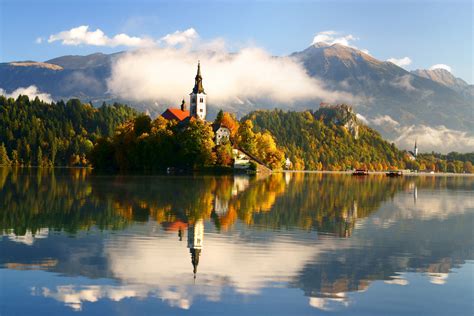 A Photo Gallery With Landscape Photos Of Lake Bled In Slovenia