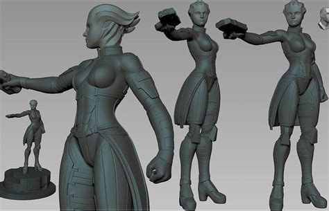 Liara Mass Effect 3d Model 3d Printable Cgtrader