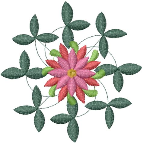 Free Christmas Poinsettia Embroidery Design Annthegran
