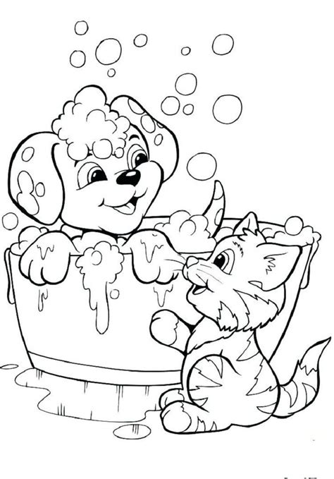 If you own this content, please let us contact. Puppy Kitten Coloring Pages | Puppy coloring pages ...