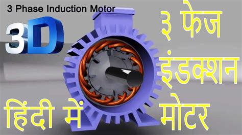 3 Phase Induction Motor In Hindi ३ फेज इंडक्शन मोटर Youtube