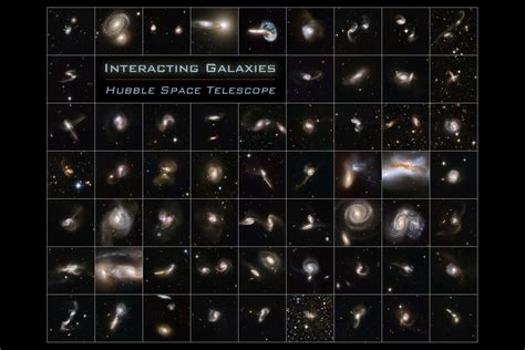 Poster Of 60 Colliding Galaxies Galaxies Galaxy Poster Hubble