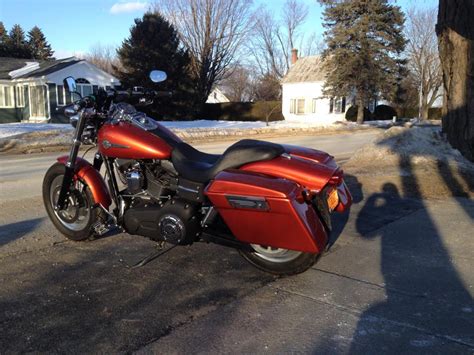 I know they are throwovers but the kuryakyn grand throwover bags work awesome on the fat bob. Fat Bob saddlebags - Page 3 - Harley Davidson Forums