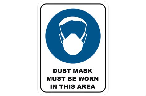 Dust Mask Must Be Worn M1805 National Safety Signs