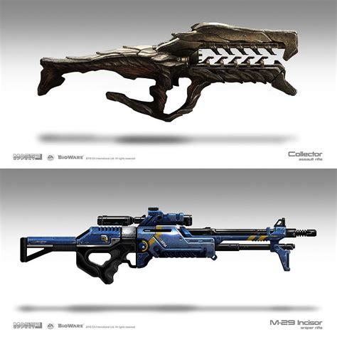 Weapon Concepts Mass Effect 3 Brian Sum The Design Of The Gun On Top In Particular Is Very