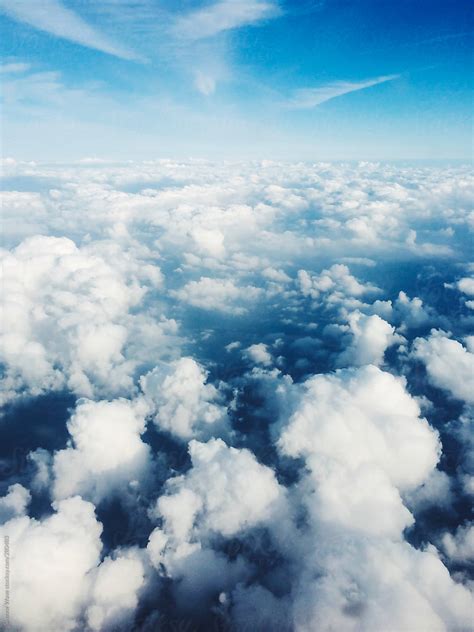 Clouds In The Sky Seen From Airplane By Stocksy Contributor Simone
