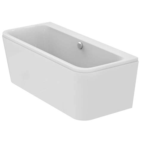 Ideal Standard Tonic Ii Peninsular Ifp 1800mm D Shape Bath With Filler