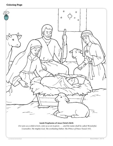 Shepherds Visit Baby Jesus Coloring Pages At Free