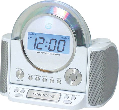 Gpx Alarm Clock With Cd Player Digital Amfm Stereo Tvs