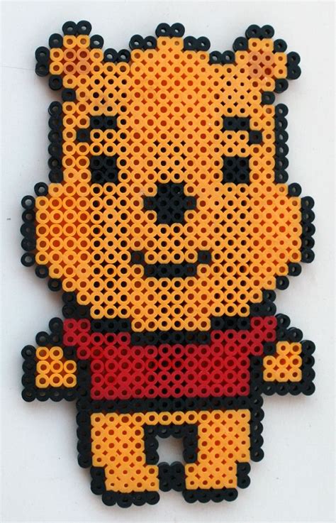 Baby Pooh Bear By Theplayfulperler On Deviantart Perler Bead Art