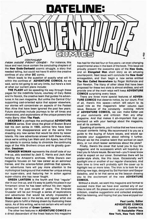 Days Of Adventure Adventure Comics 459 October 1978