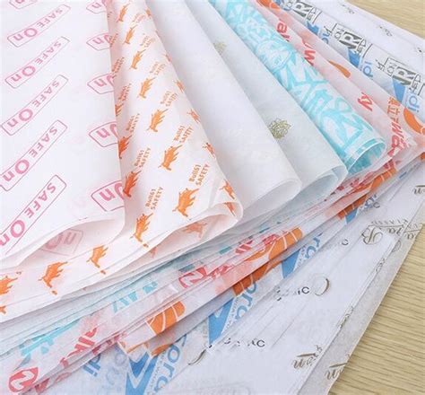 Custom printed logo gift wrapping tissue paper