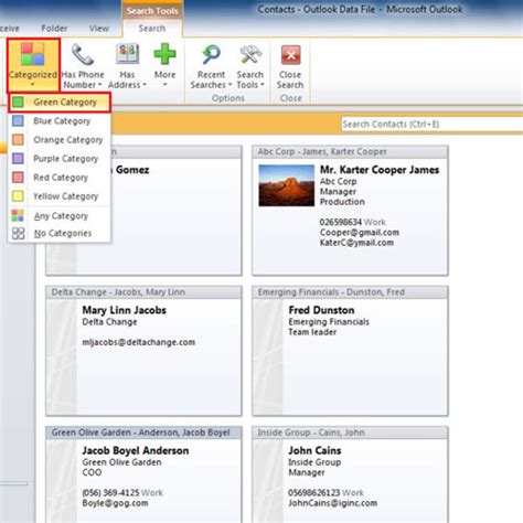 How To Search For Contacts In Outlook 2010 Howtech