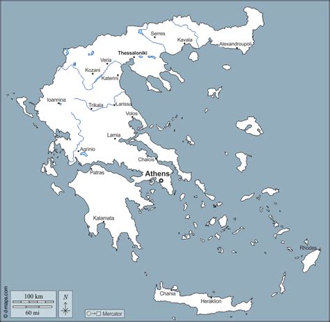 Greece Free Map Free Blank Map Free Outline Map Free Base Map