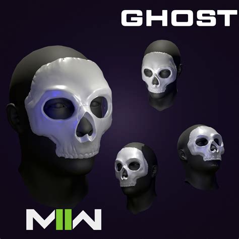 Stl File Ghost Mask Codmw2 Simon Riley 👻・3d Printable Model To