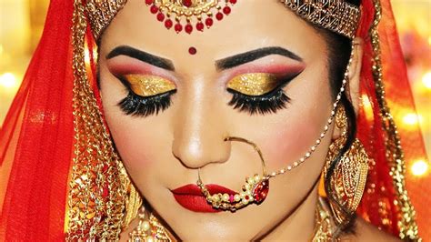 Indian Bridal Makeup Tutorial Ethnic Fashion Inspirations