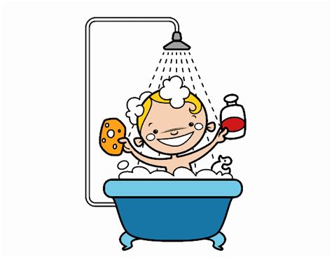 Dibujo de Niño en la ducha pintado por Efren2013 en Dibujos net el día