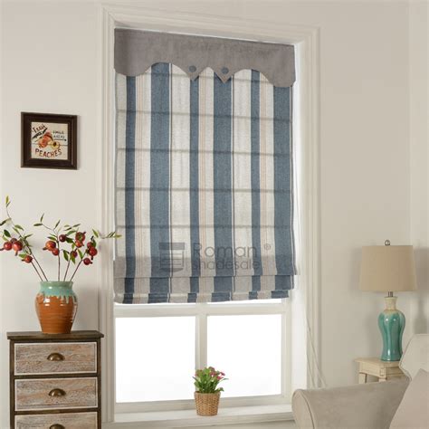 Check spelling or type a new query. Contemporary Striped Blue Jacquard Roman Fabric Shades