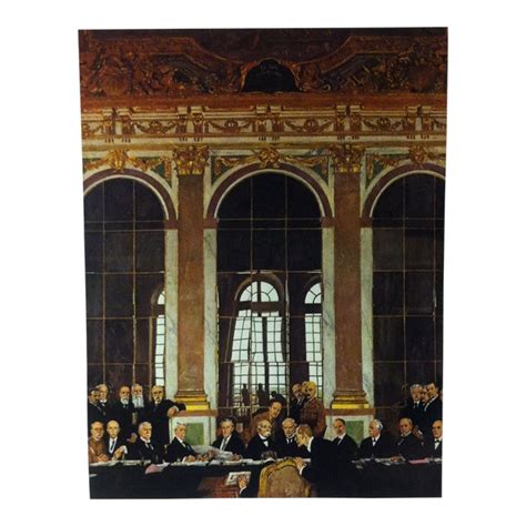 Circa 1970 The Signing Of The Treaty Of Versailles In The Galerie A