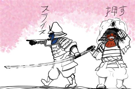Oc My Two Samurai Sharing One Sword Characterdrawing