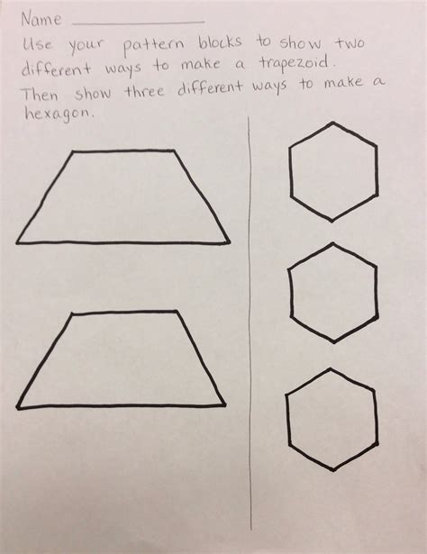 Composite Shapes First Grade Math Composite Shapes Math