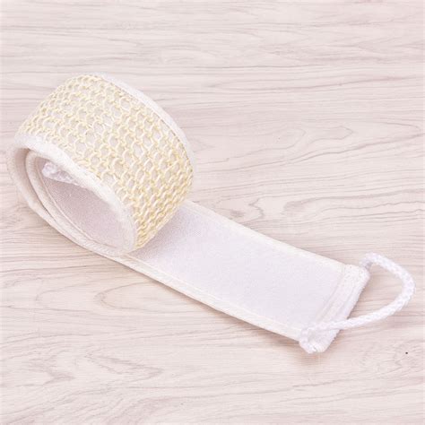 Soft Exfoliating Back Strap Loofah Shower Bath Back Brush Strap Massage Spa Scrubber Sponge Body