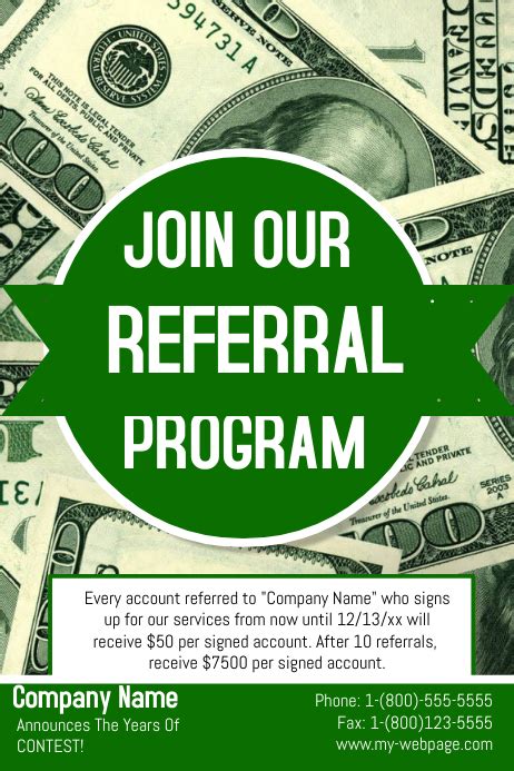 Referral Flyer Template Postermywall