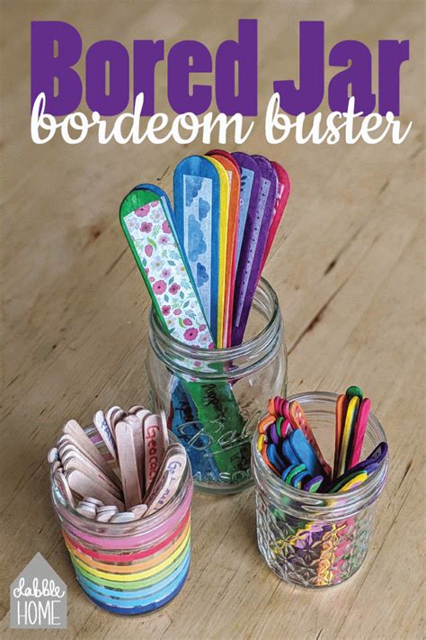 Bored Jar Boredom Buster Ideas For Kids Dabble Home