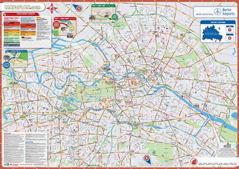 Berlin map - Visitor information review of favourite eateries, good